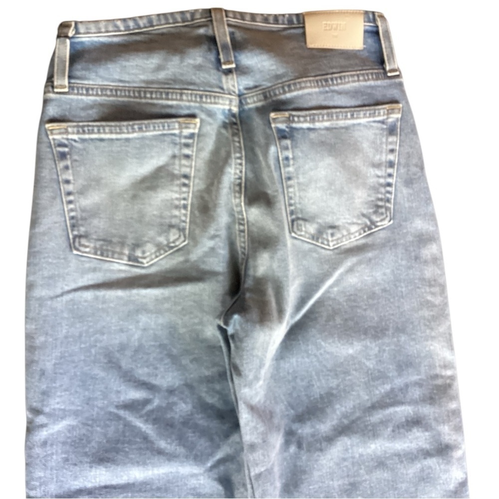 New ▶️ FREE PEOPLE ◀️ Edwin Marli Ankle Mid Rise Cropped Wide Leg Jeans Size 26 - Picture 9 of 13
